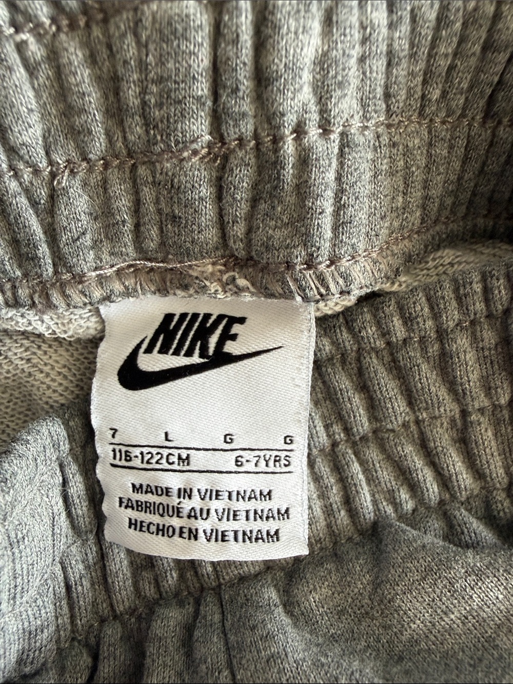 Two Pairs of Nike Gray Athletic Shorts with Graphic Logo - Picture 3 of 3